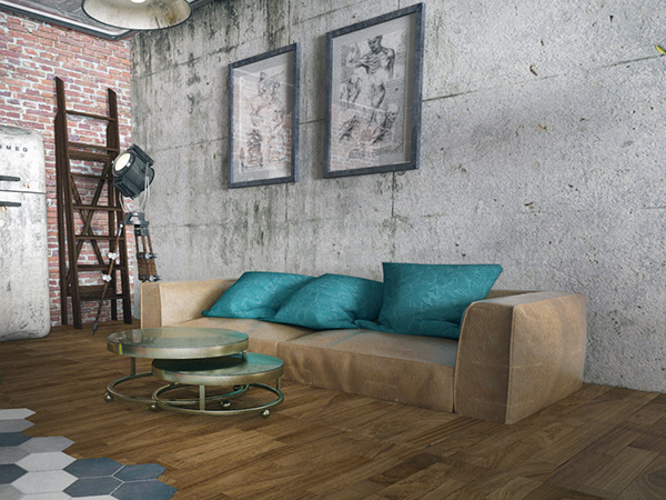 loft design visualisation 3D