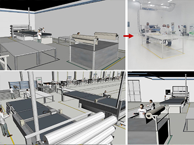 implantation et simulation usine